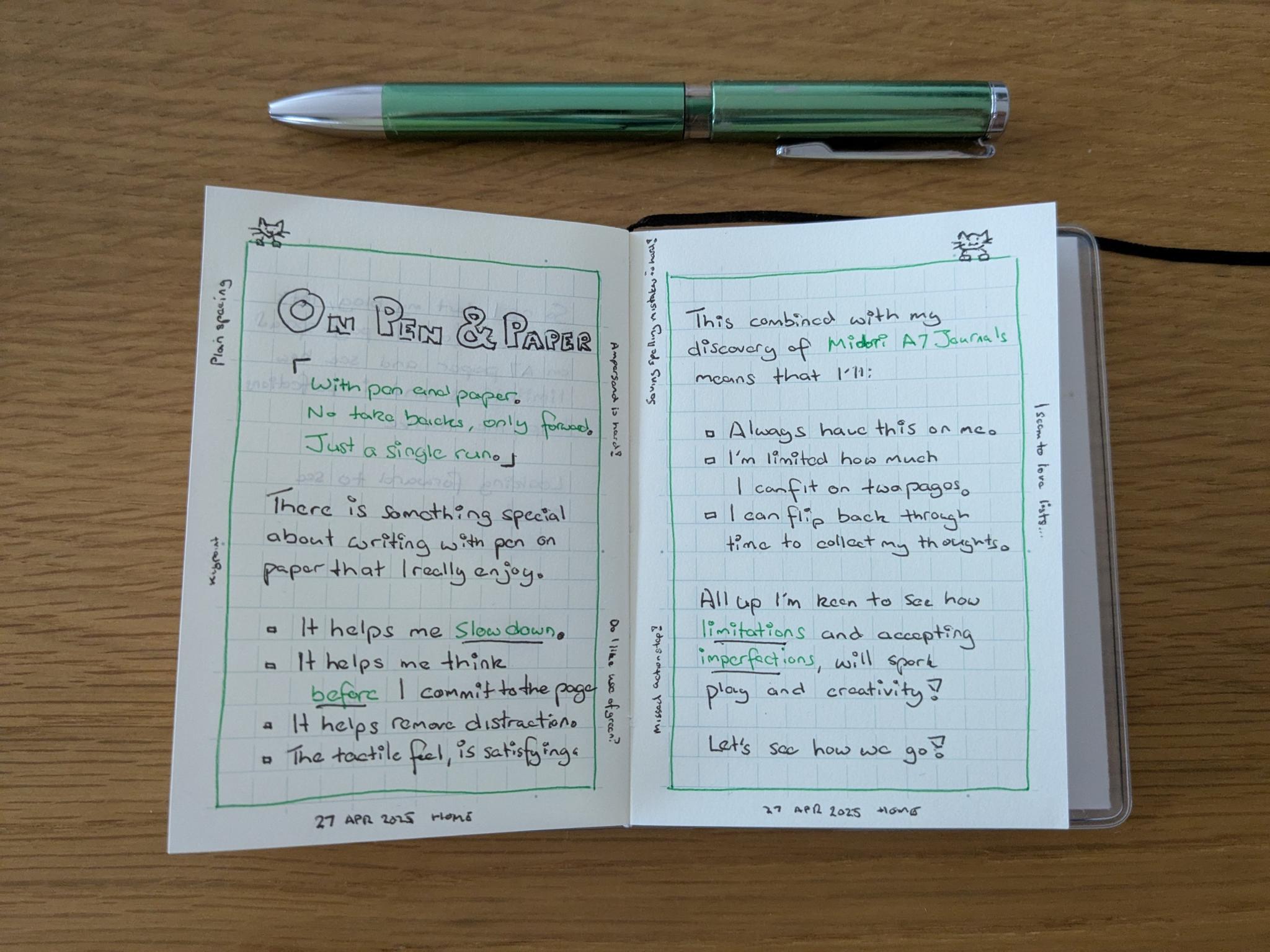 On Pen and Paper