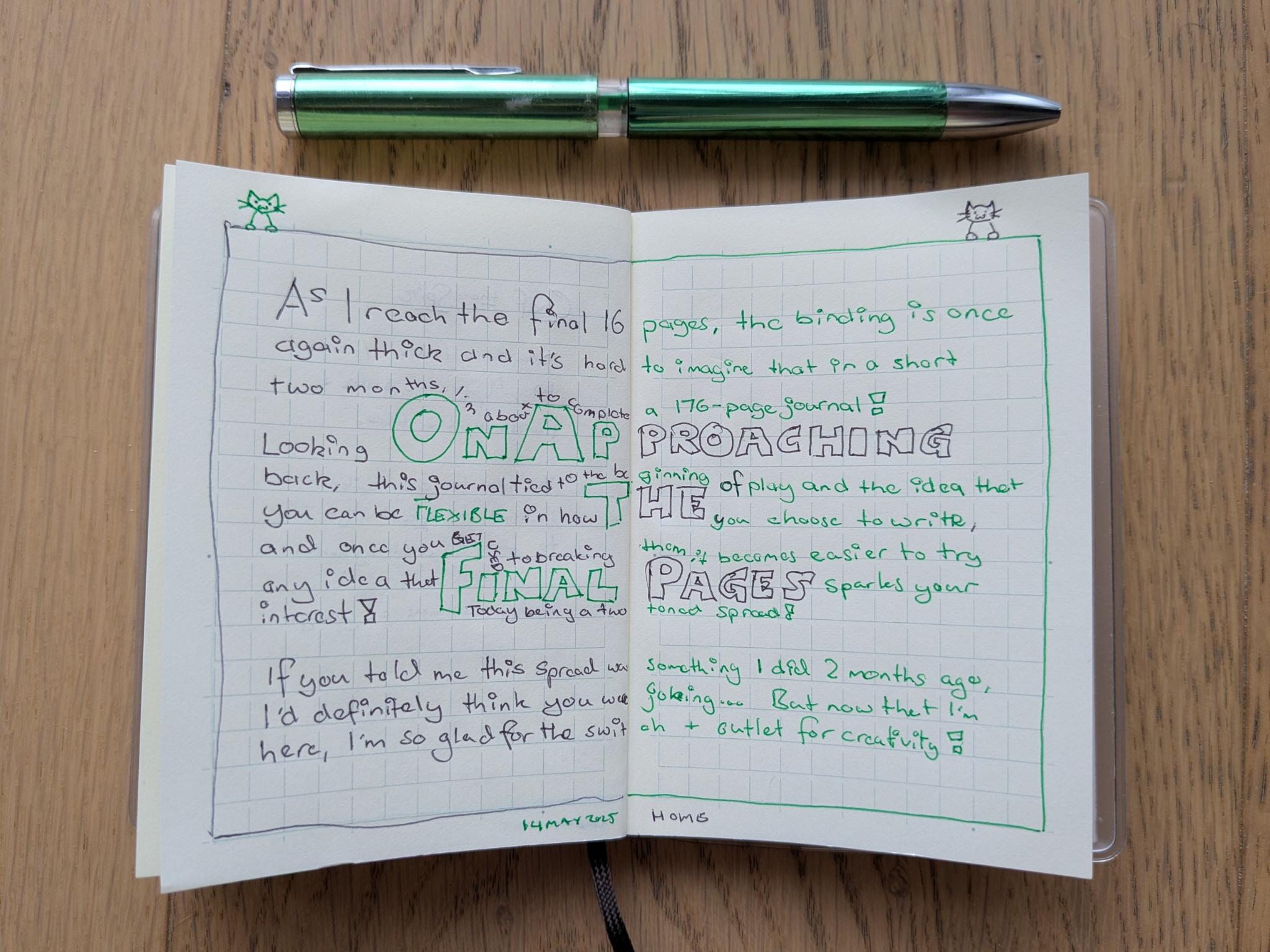 On Approaching the Final Pages